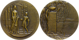 1270 Frankreich, Bronzemedaille (Dm. Ca. 54mm, Ca. 74,15g), 1927, Von By R Grégoire. Av: Stehende Weibliche Gestalt Im K - Andere & Zonder Classificatie