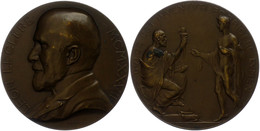 1271 Frankreich, Bronzemedaille (Dm. Ca. 60,80mm, Ca. 80,12g), 1927, Von A. Bonnetain, Auf Léon Leclere. Av: Brustbild N - Other & Unclassified