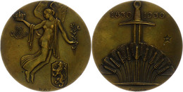 1281 Belgien, Bronzemedaille (Dm. Ca. 50,10mm, Ca. 46,55g), 1930, Von Rau. Av: Schwebende, Geflügelte Weibliche Gestalt  - Andere & Zonder Classificatie
