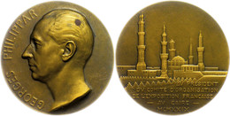 1286 Frankreich, Bronzemedaille (Dm. Ca. 68mm, Ca. 149,07g), 1930, Von A. Maillard, Auf Die Ausstellung In Kairo. Av: Ko - Sonstige & Ohne Zuordnung