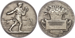 1287 Frankreich, Silbermedaille (Dm. Ca. 40,90mm, Ca. 36,74g), O.J., Von J. Lagrange. Av: Bauer Bei Der Aussaat, Dahinte - Andere & Zonder Classificatie