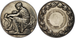 1289 Frankreich, Silbermedaille (Dm. Ca. 51,10mm, Ca. 67,11g), O.J., Von F. Chabaud. Av: Sitzende Weibliche Gestalt Zwis - Other & Unclassified