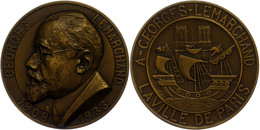1297 Frankreich, Bronzemedaille (Dm. Ca. 63mm, Ca. 110,07g), 1933, Von J. Boucher, Auf George Lemarchand. Av: Schiff, Im - Andere & Zonder Classificatie
