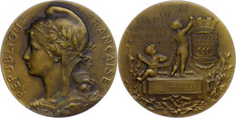 1311 Frankreich, Bronzemedaille (Dm. Ca. 50mm, Ca. 59,35g), 1937, Von Marey. Av: Büste Der Marianne Nach Links, Darum Um - Andere & Zonder Classificatie