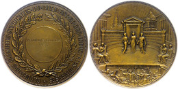 1313 Frankreich, Bronzemedaille (Dm. Ca. 71,90mm, Ca. 148,47g), 1937, Von Saget. Av: Verleihungszeremonie Vor Gebäuden.  - Other & Unclassified