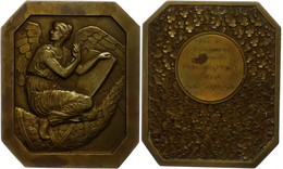 1338 Frankreich, Oktogonale Bronzemedaille (Dm. Ca. 73,15x54,90mm, Ca. 101,97g), 1954, Von F. Fraisse. Av: Geflügelte We - Sonstige & Ohne Zuordnung