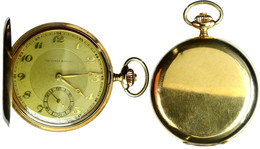 1407 Art Decó Herren Taschenuhr Von Tavannes Watch Co. SA, Gehäuse Von La Chaux-de-Fonds, Schweiz, Um 1910-1914. 14 K 56 - Autres & Non Classés
