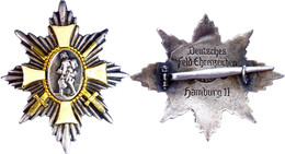 1412 Deutsches Feld-Ehrenzeichen, Steckkreuz, Buntmetall Versilbert Und Getönt, Im Zentrum Weiß Emailliertes Kreuz, Leic - Andere & Zonder Classificatie