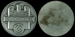 1509 DDAC, Einseitige Plakette D.D.A.C. Gau 2 Thüringen Rund Um Thüringen 17. Mai 1936, 75,7 G, 71 Mm, Zustand I-II.  I- - Sonstige & Ohne Zuordnung