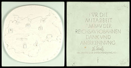 1519 Staatliche Auszeichnungen 1933-1945, Der Generalinspekteur Für Das Deutsche Straßenwesen, Reichsautobahn-Dankplaket - Other & Unclassified