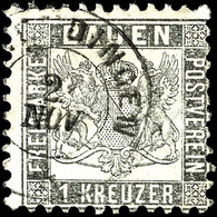 1664 1 Kreuzer Silbergrau Mit Zweikreisstempel "(EMMEN)DINGEN 2. NOV", Minimale Zahnverkürzungen Rechts, Ansonsten Tadel - Sonstige & Ohne Zuordnung