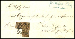 1752 3/4 Ggr. Auf Gelbbraunem Papier Mit Rötlichen Punkten Und Kopfstehendem Wasserzeichen, Allseits Voll- Bis Breitrand - Braunschweig