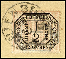 1784 "NIENBURG 16 10" - K2, Feuser 227 A, Vollständiger Abschlag Als Späte Nachverwendung Auf Kabinettbriefstück NDP Die - Hannover