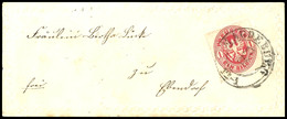 1840 1 Sgr. Wappen Karmin Mit DKr. MAGDEBURG 17.12. Auf Kleinformatigem Damenbrief Mit Farblosem Prägerand Nach Glandorf - Other & Unclassified