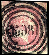 1883 "1598" - WEHR, OPD Aachen, Ideal Zentrisch Platzierter Abschlag Auf Oben Teils Leicht Angeschnittener, Sonst Voll-/ - Autres & Non Classés
