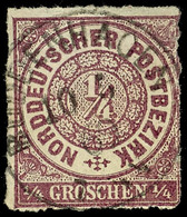 1886 "BUDDENHAGEN 10 5 69" - K1, OPD Stralsund, Zentrisch Auf NDP 1/4 Gr., Leichte Mängel, Katalog: NDP1 O - Andere & Zonder Classificatie