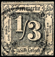 1921 1/4 Sgr Bis 9 Kr Bis Auf Mi-Nr. 3 Und 5 Komplett (dabei 7a Waag. Paar Und 7b) Gestempelt Kabinett, Mi. 435,--, Kata - Autres & Non Classés