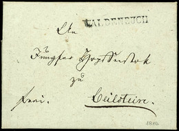 1973 "WALDENBUCH" L1 Auf Sauberem Brief  Mit Kpl. Inhalt Nach Beilstein, 1816  BF - Other & Unclassified