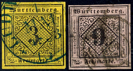 1978 3 Und 9 Kr In Type DII Bzw. BII Tadellos Gestempelt Luxus, Gepr. Irtenkauf BPP, Mi. 200,--, Katalog: 2dII+4bII O - Sonstige & Ohne Zuordnung