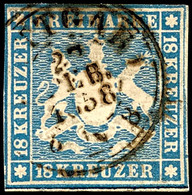 1990 18 Kreuzer Hellblau, Farbfrisches - Für Diese Ausgabe Gut Geschnittenes - Leicht Tangiert Bis Breitrandig - Exempla - Autres & Non Classés