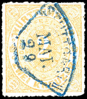 2020 2 Kreuzer Mattorange Mit Blauem Fächerstempel "STUTTGART MAI 29", Signiert W. Engel Und Thoma BPP, Mi. 170,-, Katal - Sonstige & Ohne Zuordnung