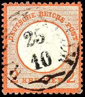 2095 2 Kr. Rötlichorange, Tadellos, Ideal Fast Zentrisch Gestempelt, Gepr. Sommer BPP, Mi. 400,-, Katalog: 8 O - Andere & Zonder Classificatie