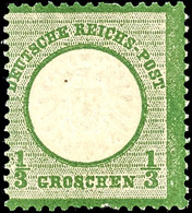 2115 1/3 Groschen Großer Brustschild, Dunkelgrau-smaragdgrün, Besonderheit "fehlende Zähnungslöcher 8 Oben Und Unten", T - Other & Unclassified