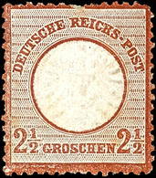 2141 2 1/2 Gr. Mittelrötlichbraun, Farbfrische, Sehr Gut Geprägte Marke In Ungebrauchter Erhaltung Mit Originalgummierun - Sonstige & Ohne Zuordnung