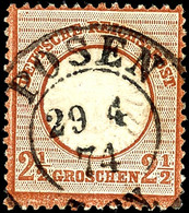 2143 2 1/2 Gr. Rötlichbraun, Ideal Gestempelt "POSEN", Kurzbefund Sommer BPP, Mi. 100.-, Katalog: 21a O - Andere & Zonder Classificatie