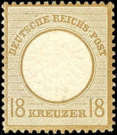 2158 18 Kr. Großer Schild, Tadellos Postfrisch Mit Vollem Originalgummi, Unsigniert, Sehr Gut Gezähnt Und Geprägt, Kabin - Sonstige & Ohne Zuordnung