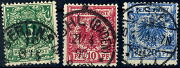 2229 5, 10 Und 20 Pf Je In Aa-Farbe Tadellos Gestempelt, Tiefst Gepr. Wiegand BPP Bzw. Zenker BPP, Mi. 270,--, Katalog:  - Sonstige & Ohne Zuordnung