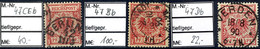 2242 10 Pf. Rosarot, Formate B, CE Und D, Je Gest. Und BPP-geprüft, Mi. 162.-, Katalog: 47b O - Andere & Zonder Classificatie