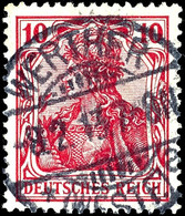 2329 10 Pf. Karmin, Gest., Gepr. Jäschke-L. BPP, Mi. 200.-, Katalog: 86Ic O - Andere & Zonder Classificatie