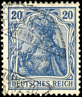 2363 20 Pf. Violettultramarin, Gepr. Jäschke-L. BPP, Mi. 130.-, Katalog: 87IIb O - Andere & Zonder Classificatie