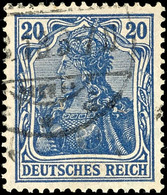 2364 20 Pf. Violettultramarin, Gepr. Jäschke-L. BPP, Mi. 130.-, Katalog: 87IIb O - Andere & Zonder Classificatie