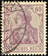 2374 60 Pf. Braunpurpur, Gest. Gepr. Jäschke-L. BPP, Mi. 140.-, Katalog: 92IIc O - Sonstige & Ohne Zuordnung