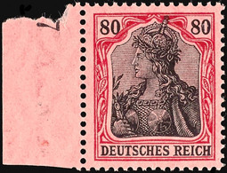 2376 80 Pf. Karminrot Metallisch Glänzend, Tadellos Postfrisch, Sign. Dr. Hochstädter BPP, Mi. 260.-, Katalog: 93IIa ** - Andere & Zonder Classificatie