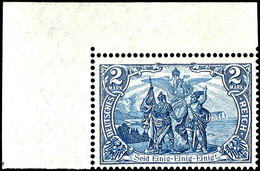 2382 2 M. Deutsches Reich, Friedensdruck, Mit Linker Oberer Bogenecke, Tadellos Postfrisch, Unsigniert, Kleine Bleistift - Sonstige & Ohne Zuordnung