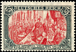 2401 5 M. Deutsches Reich, Friedensdruck, Postfrisch, Gut Gezähnt, Tiefst Gepr. Jäschke BPP, Mi. 120.-, Katalog: 97AIb * - Sonstige & Ohne Zuordnung