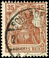 2422 35 Pf. Rötlichbraun, Gest., Fotobefund Weinbuch BPP, Mi. 130.-, Katalog: 103c O - Sonstige & Ohne Zuordnung