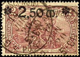 2460 2,50 M. A. 2 M. Braunlila, Tadellos, Gestempelt, Kurzbefund Weinbuch BPP, Mi. 250.-, Katalog: 118a O - Sonstige & Ohne Zuordnung