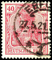 2500 40 Pf. Lilakarmin, Gest., Gepr, Infla/Oechsner BPP, Mi. 200.-, Katalog: 145bII O - Sonstige & Ohne Zuordnung