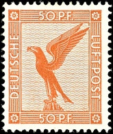 2755 50 Pfg Flugpost, Tadellos Postfrisch, Unsigniert, Mi. 300.-, Katalog: 381 ** - Sonstige & Ohne Zuordnung