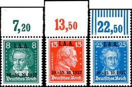 2773 8 Bis 25 Pfennig I.A.A. Komplett Tadellos Postfrisch Vom Oberrand Platte Bzw. Walze (Ränder Ebenfalls Postfrisch),  - Sonstige & Ohne Zuordnung