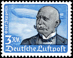 2882 2 RM Flugpost Mit Senkrechter Und 3 RM Mit Waagerechter Riffelung Tadellos Postfrisch Und Noch Unsigniert, Mi. 550, - Sonstige & Ohne Zuordnung