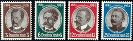 2888 3 - 25 Pfg Kolonialforscher, 4 Werte Komplett, Tadellos Postfrisch, Unsigniert, Mi. 190.-, Katalog: 540/43 ** - Sonstige & Ohne Zuordnung