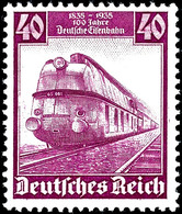 2918 6 - 40 Pfg. Eisenbahn, Postfrisch Kpl., Unsigniert, Mi. 130.-, Katalog: 580/83 ** - Sonstige & Ohne Zuordnung