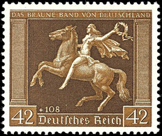 2941 42 + 108 Pfg Braunes Band, Tadellos Postfrisch, Unsigniert, Mi. 150.-, Katalog: 671y ** - Sonstige & Ohne Zuordnung