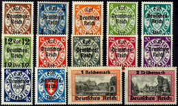 2952 3 Pfg - 2 M. Danzig, 14 Werte Komplett, Tadellos Postfrisch, Unsigniert, Mi. 220.-, Katalog: 716/29 ** - Sonstige & Ohne Zuordnung