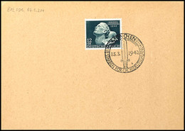 2967 12 + 38 Pfg. Heldengedenktag Mit Ersttagsonderstempel "MÜNCHEN 15.3.1942" Auf Blanco-Umschlag, Mi. 200,-, Katalog:  - Sonstige & Ohne Zuordnung